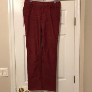 Ann Taylor Loft size 10 Tall Burgundy corduroys